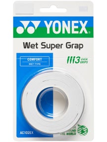 Yonex Wet Super Grap Overgrip White 3 Pack