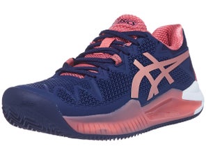 Asics Gel Resolution 8 Clay Peacoat Rose Women S Shoes Tennis Warehouse Europe