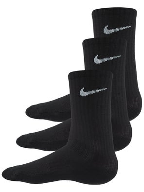 Desgastado bicapa Anunciante Paquete de 3 Pares de Calcetines Técnicos Niño Nike Performance Cushioned  Negro | Tennis Warehouse Europe