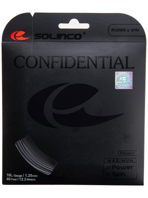 Corda Solinco Confidential 1.25/16L Review - Tennis Warehouse Europe