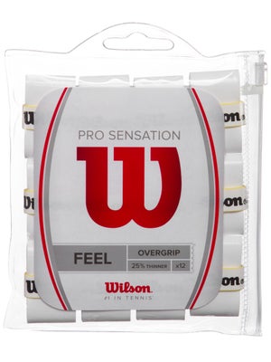 wilson pro overgrip comfort 12 pack white