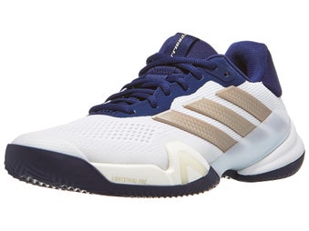 adidas Barricade 14 Clay White/Dark Blue Men's Shoes