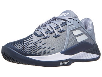 Babolat Propulse Fury 3 SANDPLATZ Herrenschuh Grau/Weiß