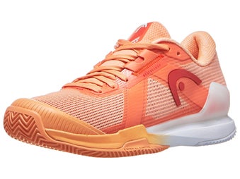 HEAD Sprint Pro 4.0 SANDPLATZ Damenschuh Koralle/Weiß