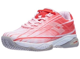 Lotto Mirage 300 III Clay Pink Cherry/Wh/Rd Women Shoes