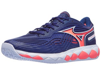 Mizuno Wave Enforce Tour 2 Clay Bl/Wh/Lava Men Shoes