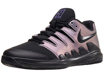 NikeCourt Vapor X Black/Psychic Purple Junior Shoes