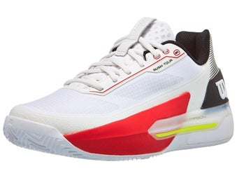 Zapatillas hombre Wilson Rush Tour 5 White/Black/Red TIERRA BATIDA
