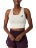 Haut court Femme Asics New York Jacquard Soft Oat