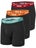 3 Boxer Nike Uomo Cotton Stretch Nero / Rosso / Giallo Uomo