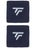 Tecnifibre 2-Pack Singlewide Wristbands Navy