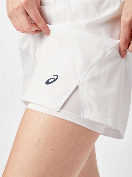 Asics Womens Court 2-in-1 Short White