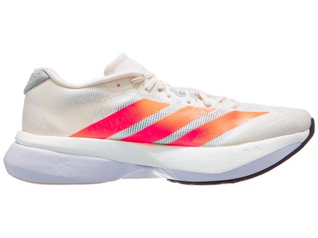 adidas adizero Boston 13\Mens Shoes\White/Orange/Grey