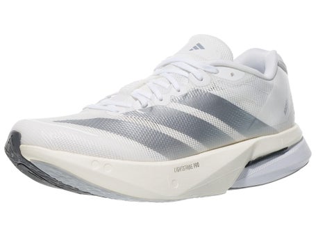 adidas adizero Boston 13\Womens Shoes\White/Silver/Gry