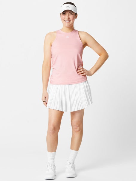 adidas Womens Core Club Pleat Skirt - White