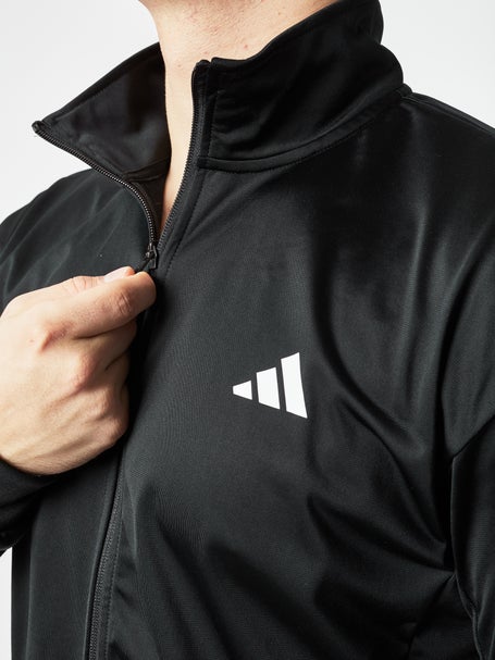 adidas skateboarding 3 stripe jacket black