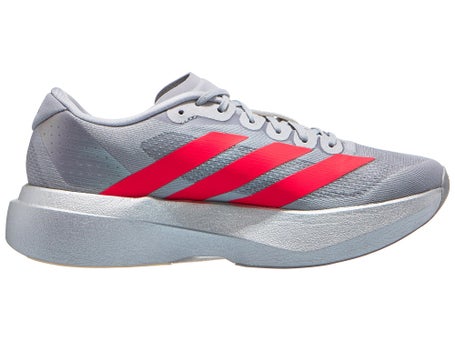 adidas Adizero Evo SL\Womens Shoes\Silver/Red/Iron