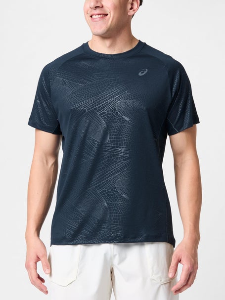 T Shirt Homme Asics Game All Over Print Navy