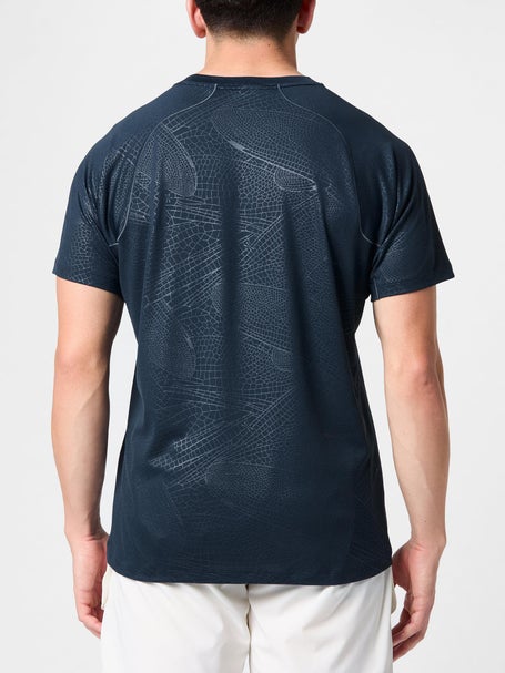 Asics Mens Game All Over Print Crew Navy