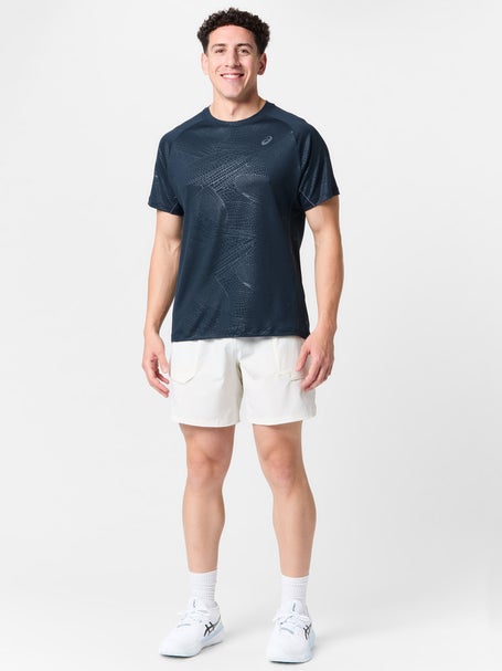 Asics Mens Game All Over Print Crew Navy