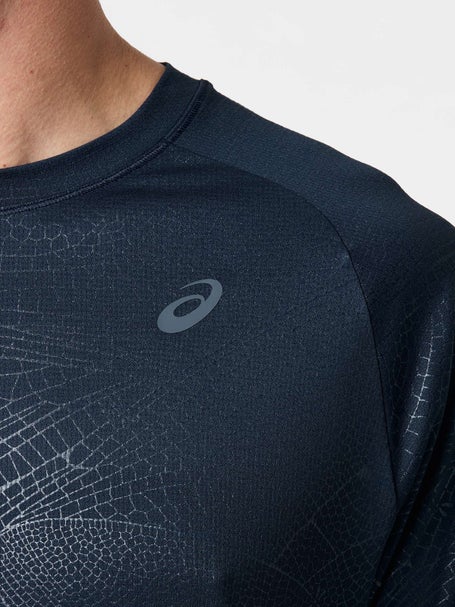 Asics Mens Game All Over Print Crew Navy
