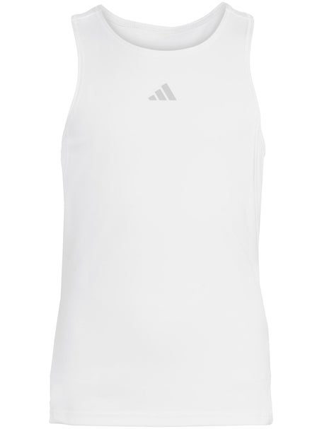 adidas Girls Core Club Tank White