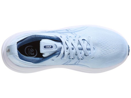 ASICS Gel Nimbus 28\Womens Shoes\Solid Air/Calm Ingigo