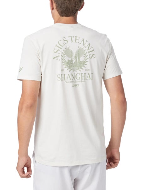 Asics Mens Game Seasonal Graphic T-Shirt Soft Oat