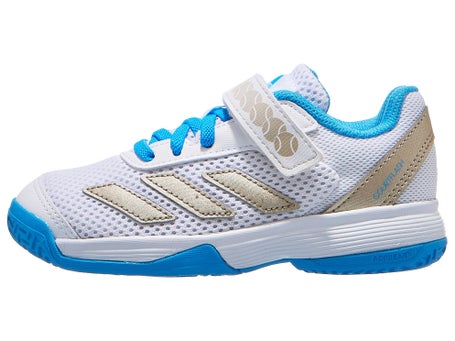 adidas Courtflash K Comfort AC\White/Aqua Junior Shoes