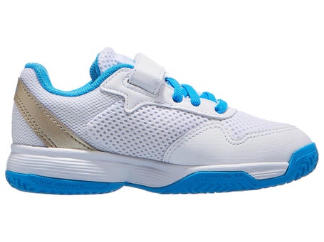 adidas Courtflash K Comfort AC\White/Aqua Junior Shoes
