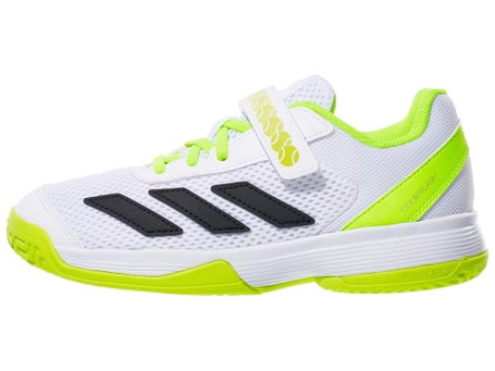 adidas Courtflash Comfort K AC\White/Lemon Junior Shoes