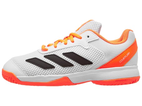adidas Courtflash K AC\White/Lucid Orange Junior Shoes
