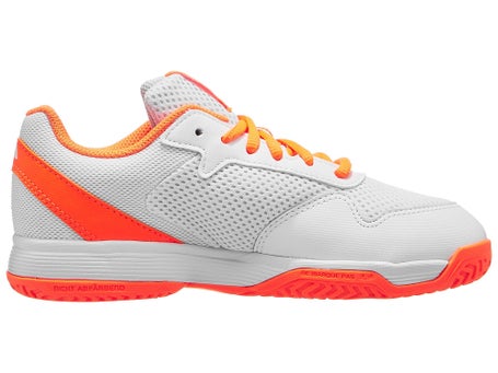 adidas Courtflash K AC\White/Lucid Orange Junior Shoes