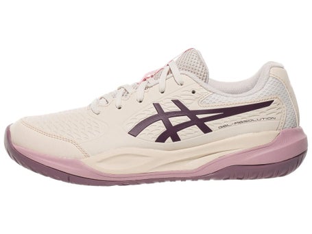 Asics Gel Resolution X GS\Oat/Dk Aubergine Junior Shoe