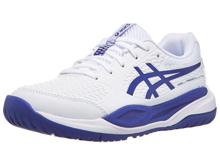 Asics Gel Resolution X GS Kinder Tennisschuh Weiß Kobalt