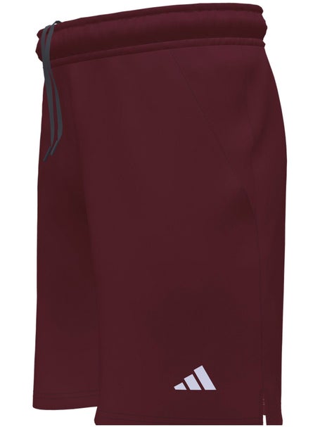 adidas Mens Team Court 7 Woven Short Red