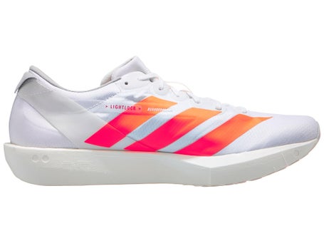 adidas Adizero Adios 9\Mens Shoes\White/Orange/Red