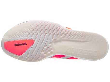 adidas Adizero Adios 9\Mens Shoes\White/Orange/Red