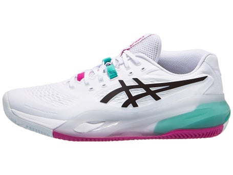 Asics Gel Resolution X Clay\Wh/Aurora Green Mens Shoes