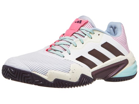 Chaussures Homme adidas Barricade 13 Blanc Rose Vert TOUTES SURFACES