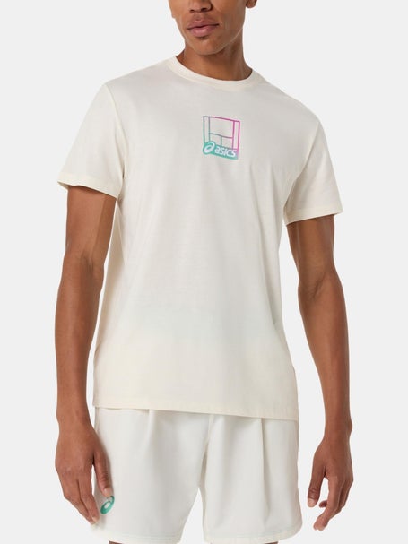 Asics Mens Core Court Graphic T-Shirt Cream