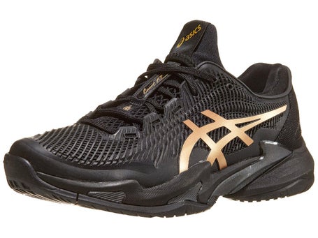 Chaussures Homme Asics Court FF 3 Novak Black Prism Gold TOUTES SURFACES