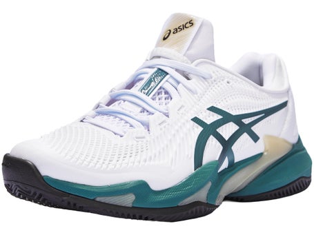 Asics Court FF 3 Clay\White/Foggy Teal Mens Shoes