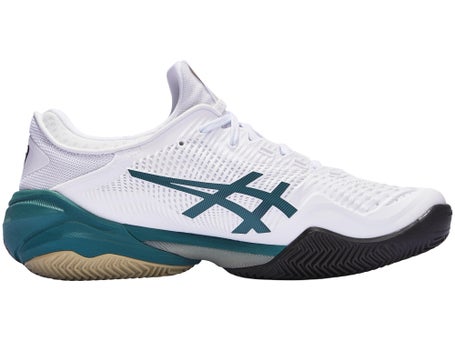 Asics Court FF 3 Clay\White/Foggy Teal Mens Shoes