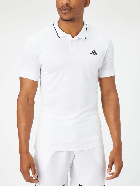 adidas Men's Core Game Set Freelift Polo - White | Tennis Warehouse Europe