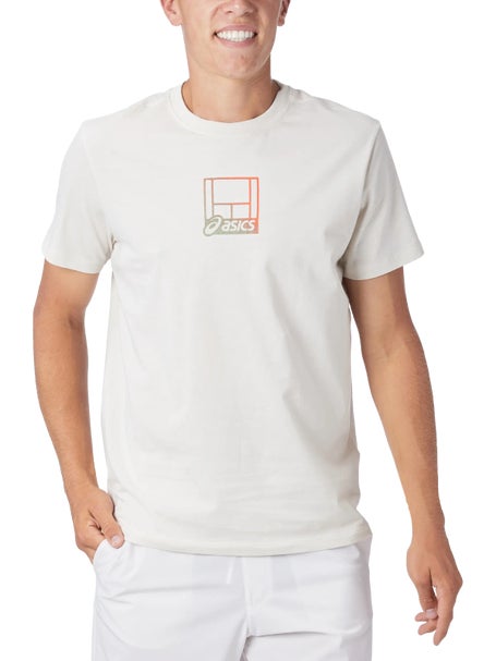 Asics Mens Core Court Graphic T-Shirt Soft Oat