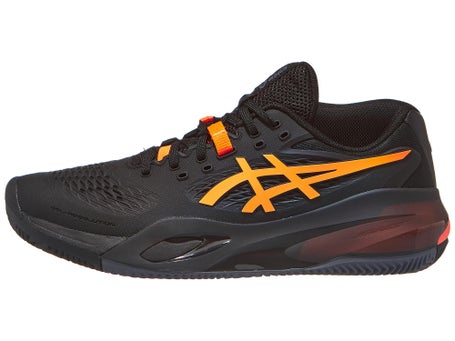 Chaussures Homme Asics Gel Resolution X Black Orange TERRE BATTUE