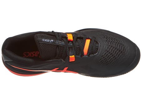 Asics Gel Resolution X Clay\Black/Orange Mens Shoes