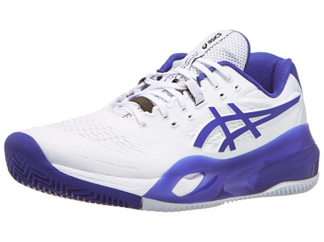 Scarpe Asics Gel Resolution X Bianco Dark Cobalt TERRA BATTUTA