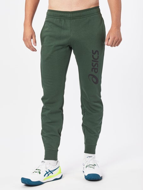 Men's ASICS BIG LOGO SWEAT PANT  Rain Forest/Performance Black